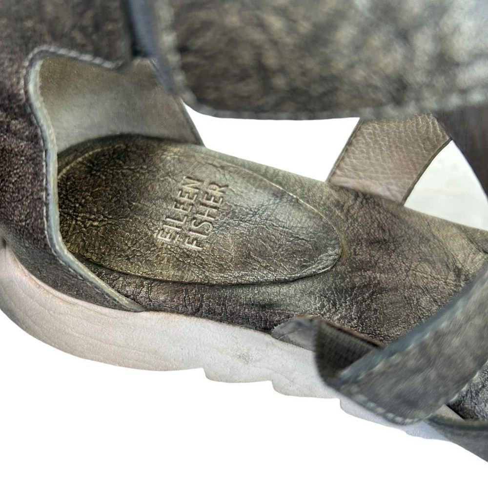 Eileen Fisher Sport Criss Cross Banded Sandals - Picture 7 of 9
